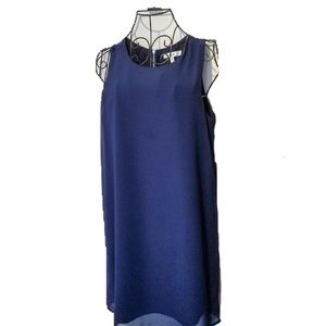 Norah Blue Shift Sleeveless Dress